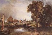 John Constable Dedham Lock and Mill (mk09) china oil painting reproduction